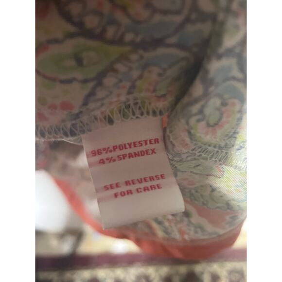 Ivy Lane Vibrant Dress Paisley Print Shift Womens Size L Green A-Line Sleeveless - Picture 6 of 7